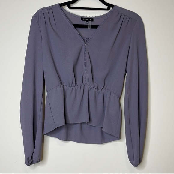 1. State NWOT Purple Blouse XXS - Picture 1 of 3